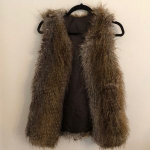 faux fur vest